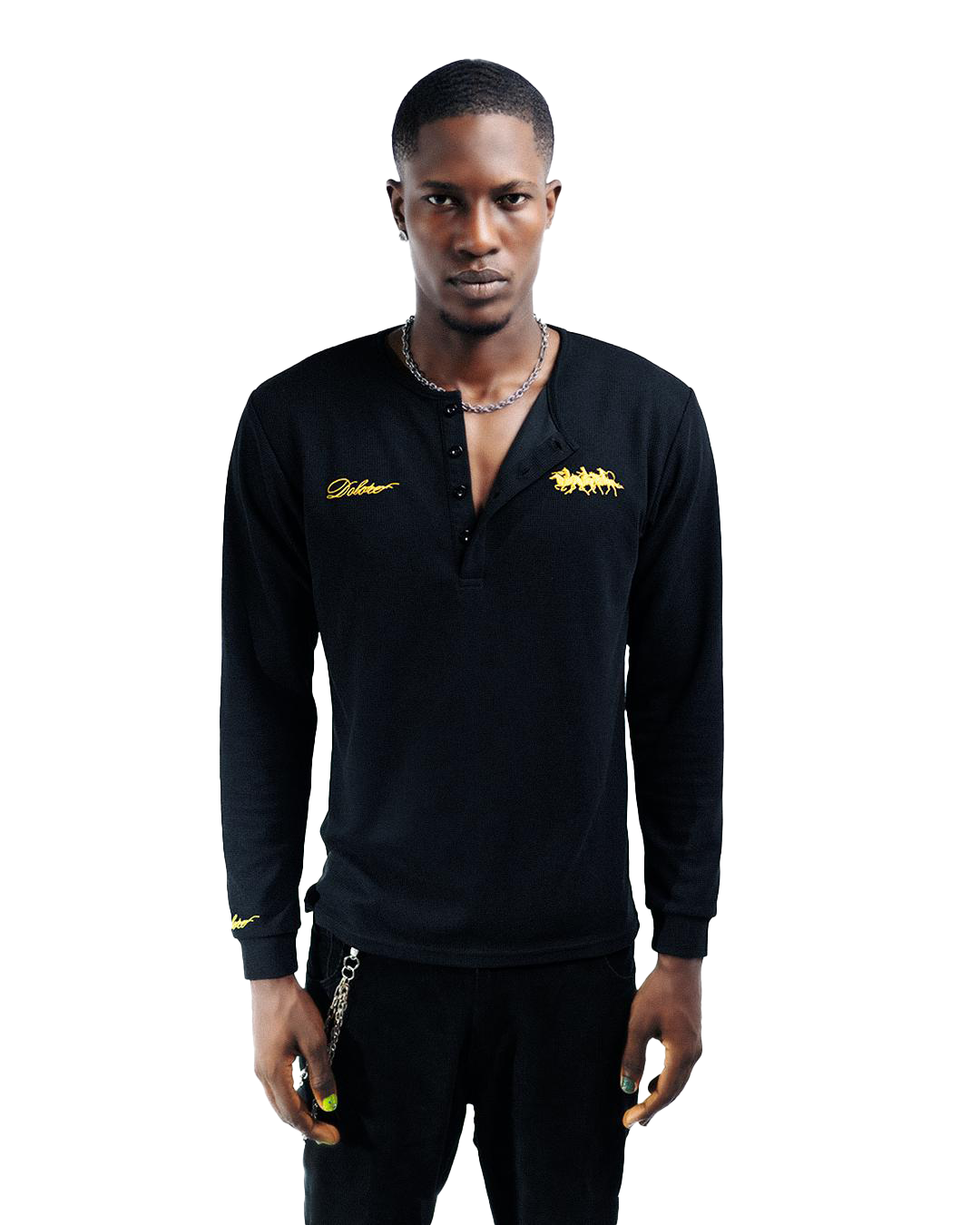 Essential Black Henley