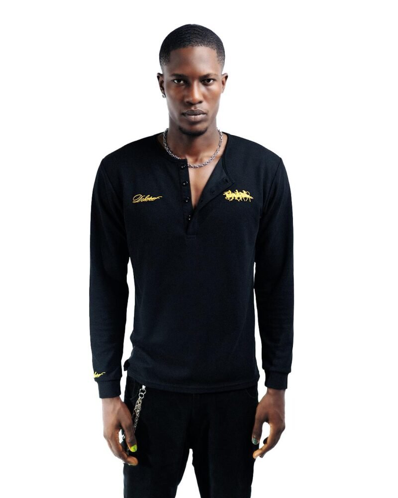 Essential Black Henley